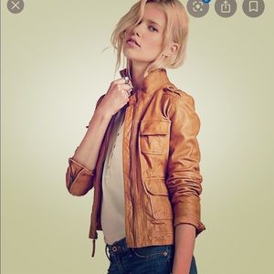 Lucky Brand Downtown traveler leather jacket